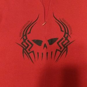 Harley Davidson size l ladies top